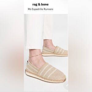 NWOT rag & bone Rb Espadrille Runners